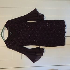 Purple Sequin Cocktail dress
